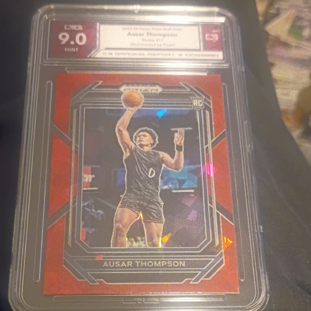 Ausar Thompson 2023-24 Panini Prizm Draft Picks Graded C3 Graded 9 Rookie Basket